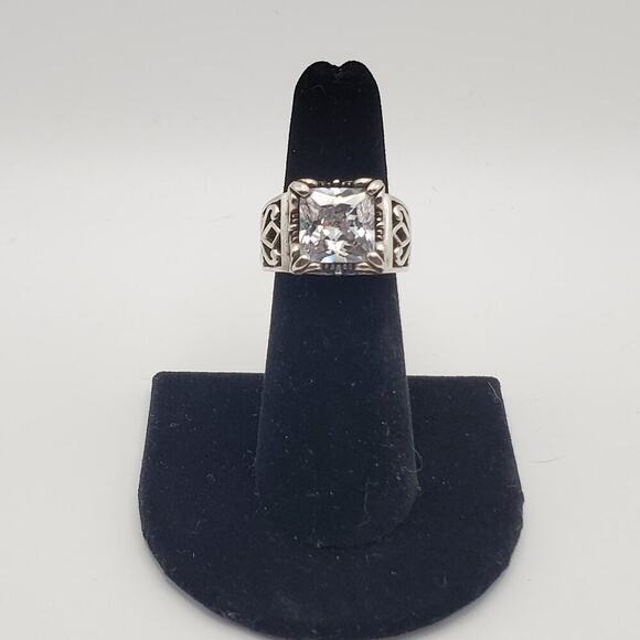 SILPADA RETIRED Sterling Silver 925 Uptown Cubic Zirconia Ring Size 5.5 R0981 - Picture 1 of 10